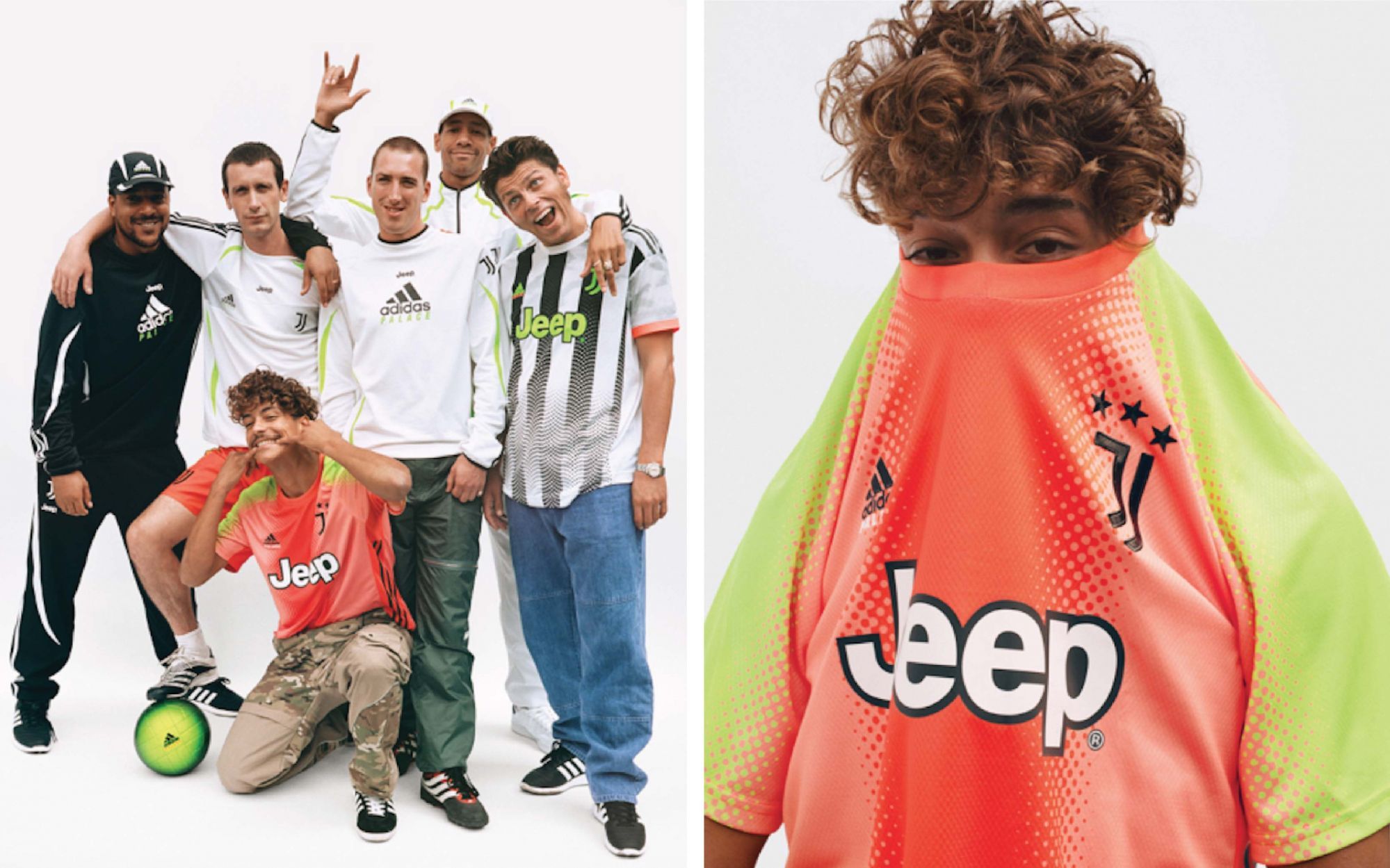 The lookbook of Juventus x Palace collection