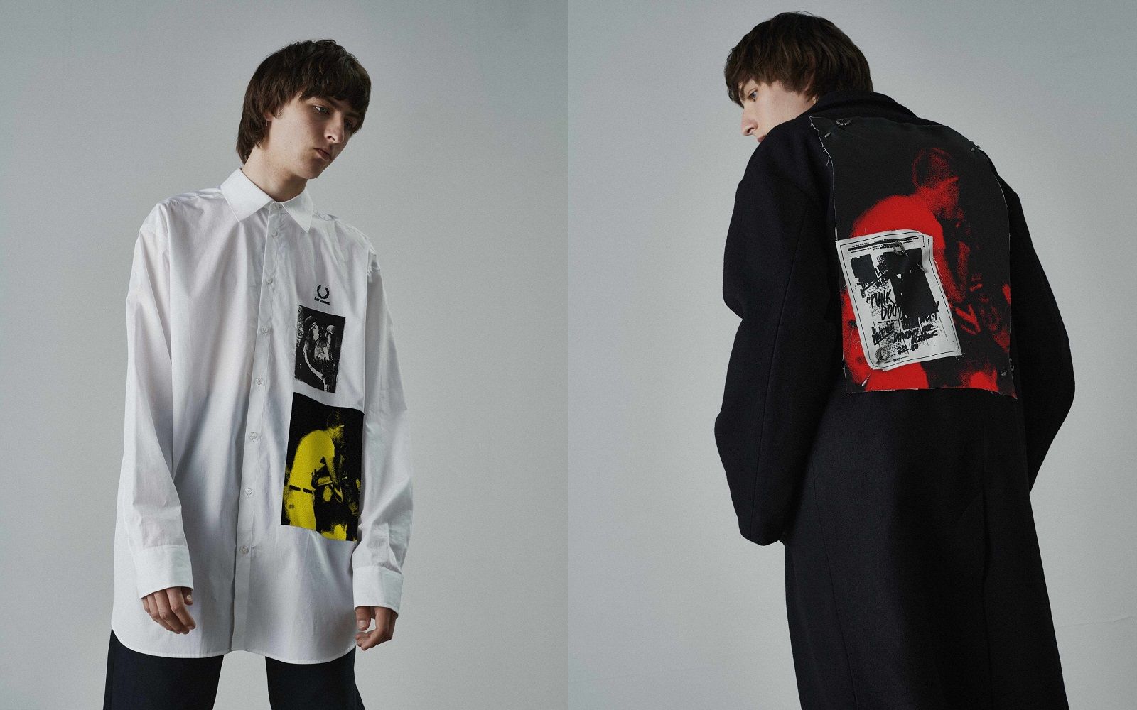 FRED PERRY×RAF SIMONS／フランネルスカーフ Fred Perry Raf Simons x Fred Perry Flannel Scarf SNW2048