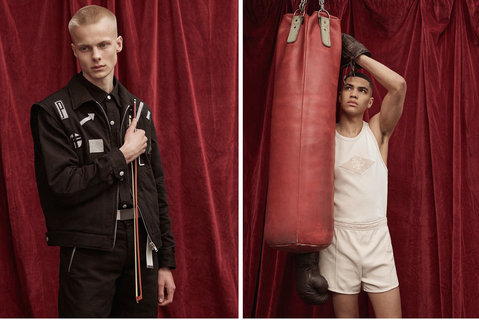 The lookbook of the Diesel Red Tag x Gr Uniforma collection