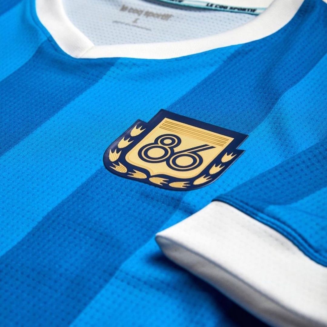 Le Coq Sportif remade Maradona's 1986 World Cup away jersey