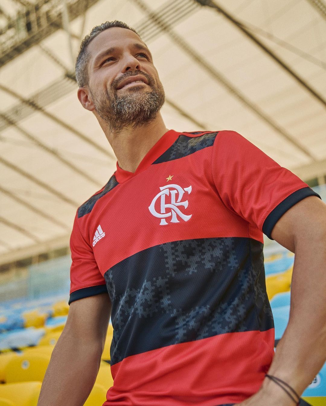 Adidas CRF Peugeot Brazil Flamengo Soccer Jersey Red/Black
