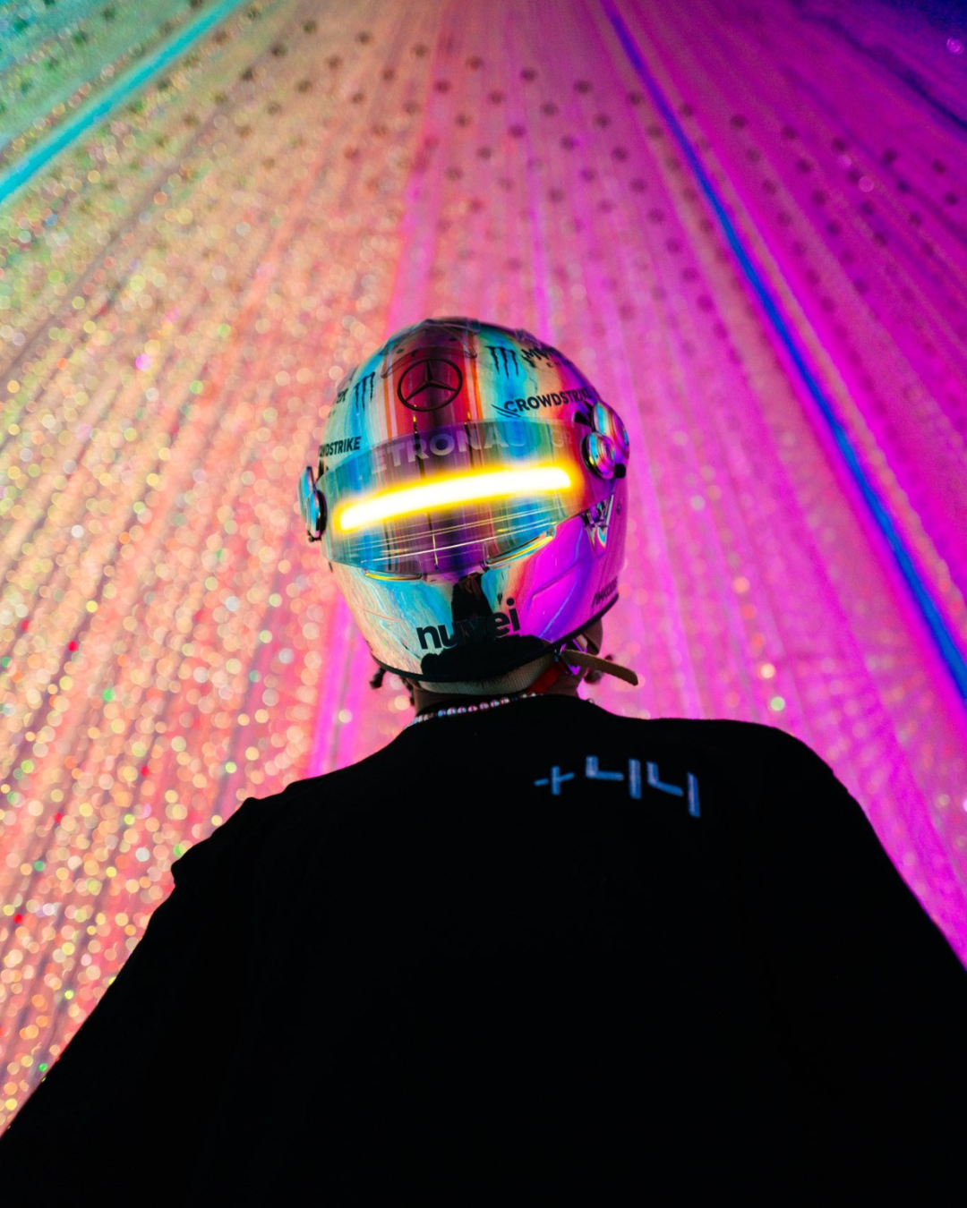 Lewis Hamilton's new helmet made by Hajime Sorayama