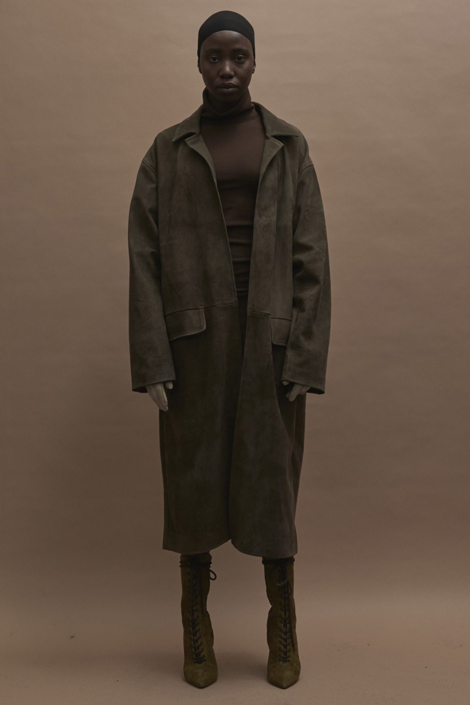 【貴重】yeezy season 3 NYLON DOWN LONG COAT Yeezy Season 3 Military Green Waxed Down Jacket/Coat/Parka