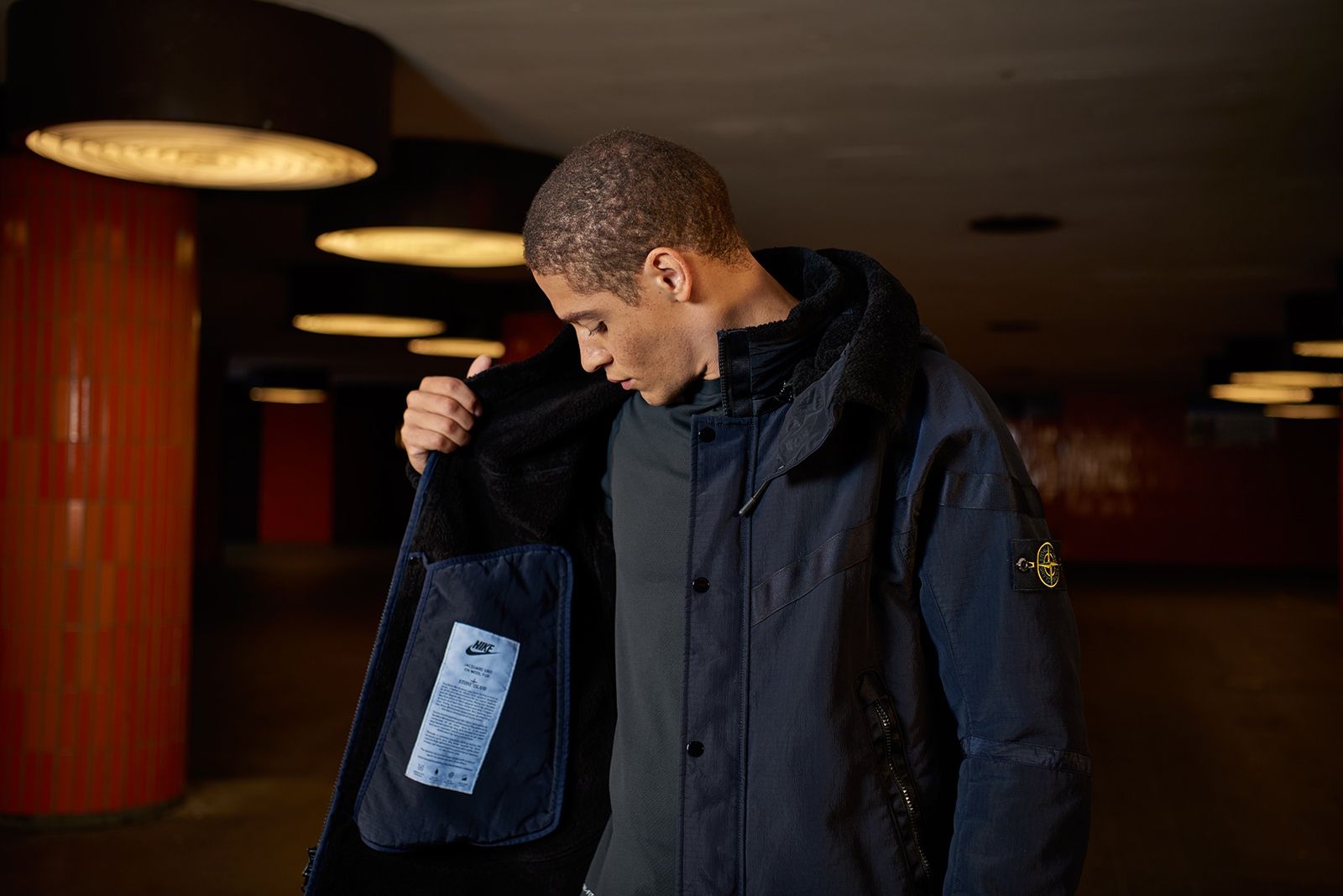 ジャケット・アウター NIKE LAB x STONE  Nike Nikelab X Stone Island Windrunner Size Large Mussola
