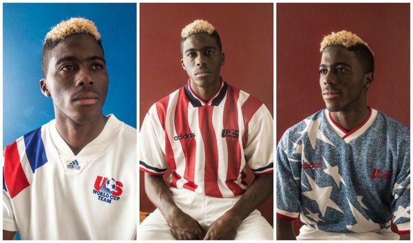 激レア希少　USA製 adidas 94年　W杯　アメリカ代表 背番号　星柄 Vintage Adidas US Soccer Authentic 1994 World Cup Denim