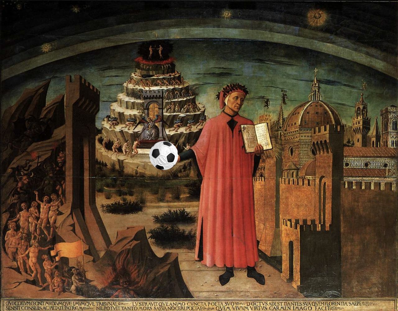 Football and social networks Dante Alighieri narrates Serie A