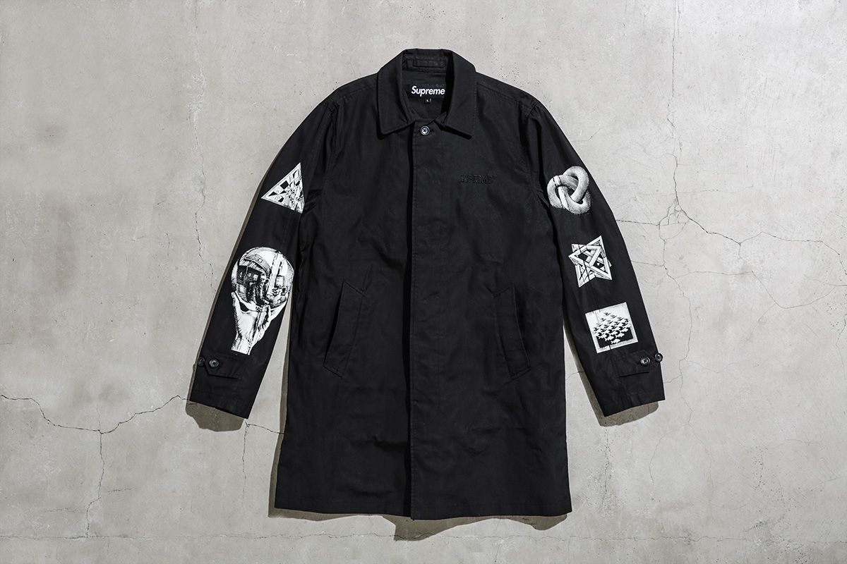 Supreme M.C. Escher Trench Coat エッシャー Supreme M.C. Escher Trench Coat Medium/Black | eBay