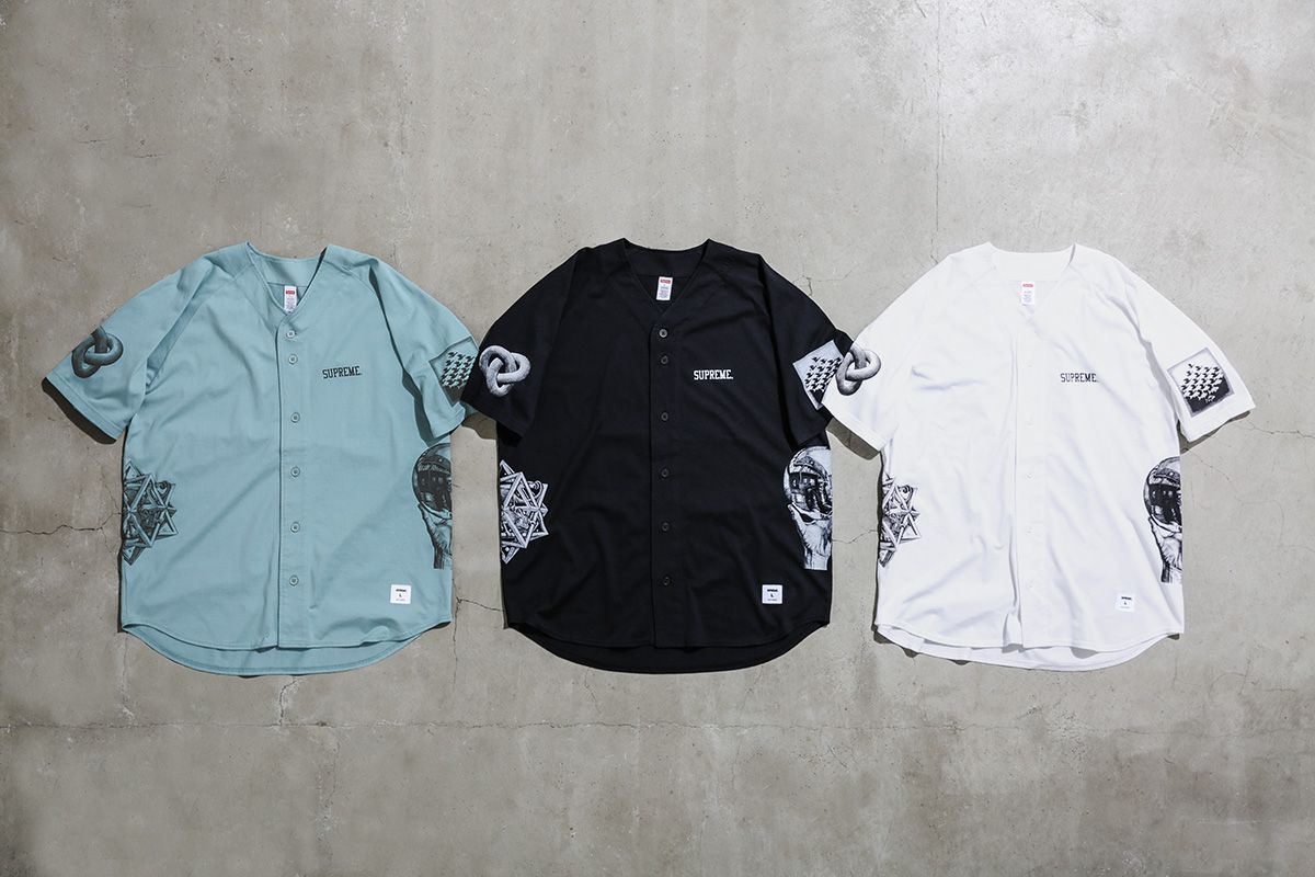 Supreme × M.C.Escher/UNDER COVER Supreme MC Escher Collage Tee Black Men's - SS17 - US