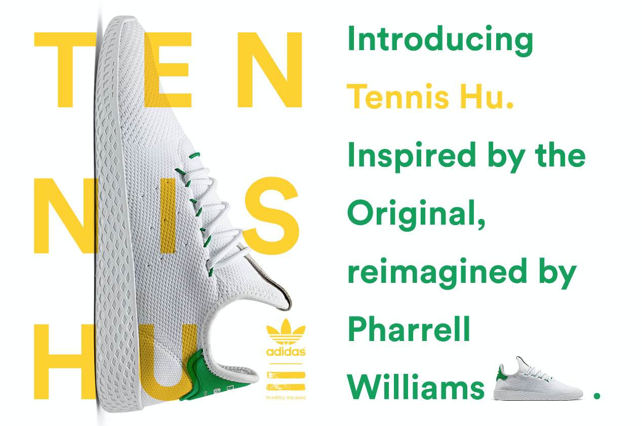 Summer colors for the new Tennis Pharrell Williams x adidas Originals