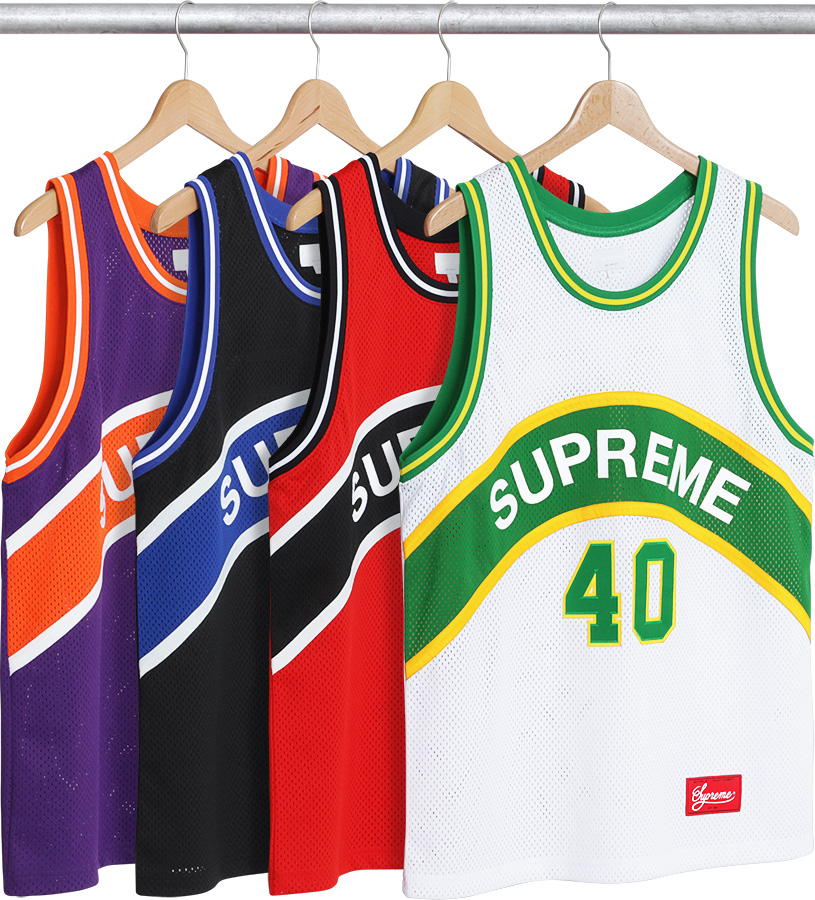 ウェア Supreme 16ss Crossover Basketball Jersey Supreme will release a Seattle SuperSonics inspired jersey - nss