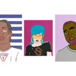 I ritratti illustrati di Vincenzo Paccone Da Kanye West a Sita Abellan