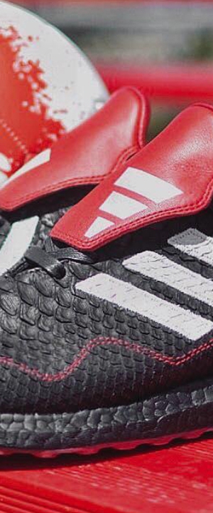 adidas gazelle silver green womens adidas Predator Mania TR - Core Black/Metallic Silver/Predator Red/White -  Turf Trainer main image 0