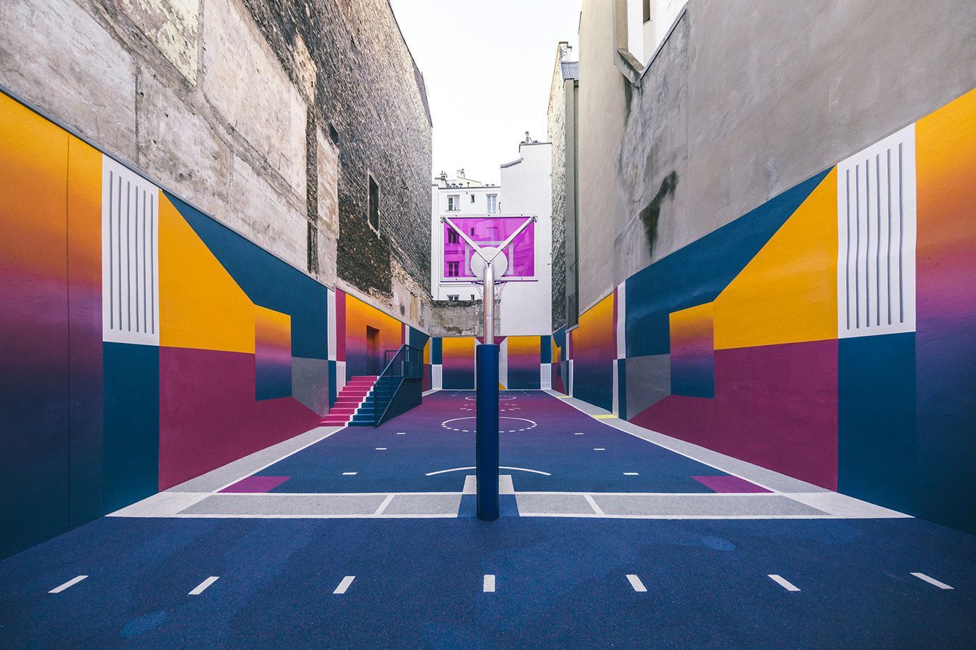 Nike and Pigalle realized colorful playground in the world