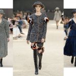 Everything You Need To Know About Chanel’s Haute Couture Show Cubist invitation, boater hats, tweed and #chaneltower