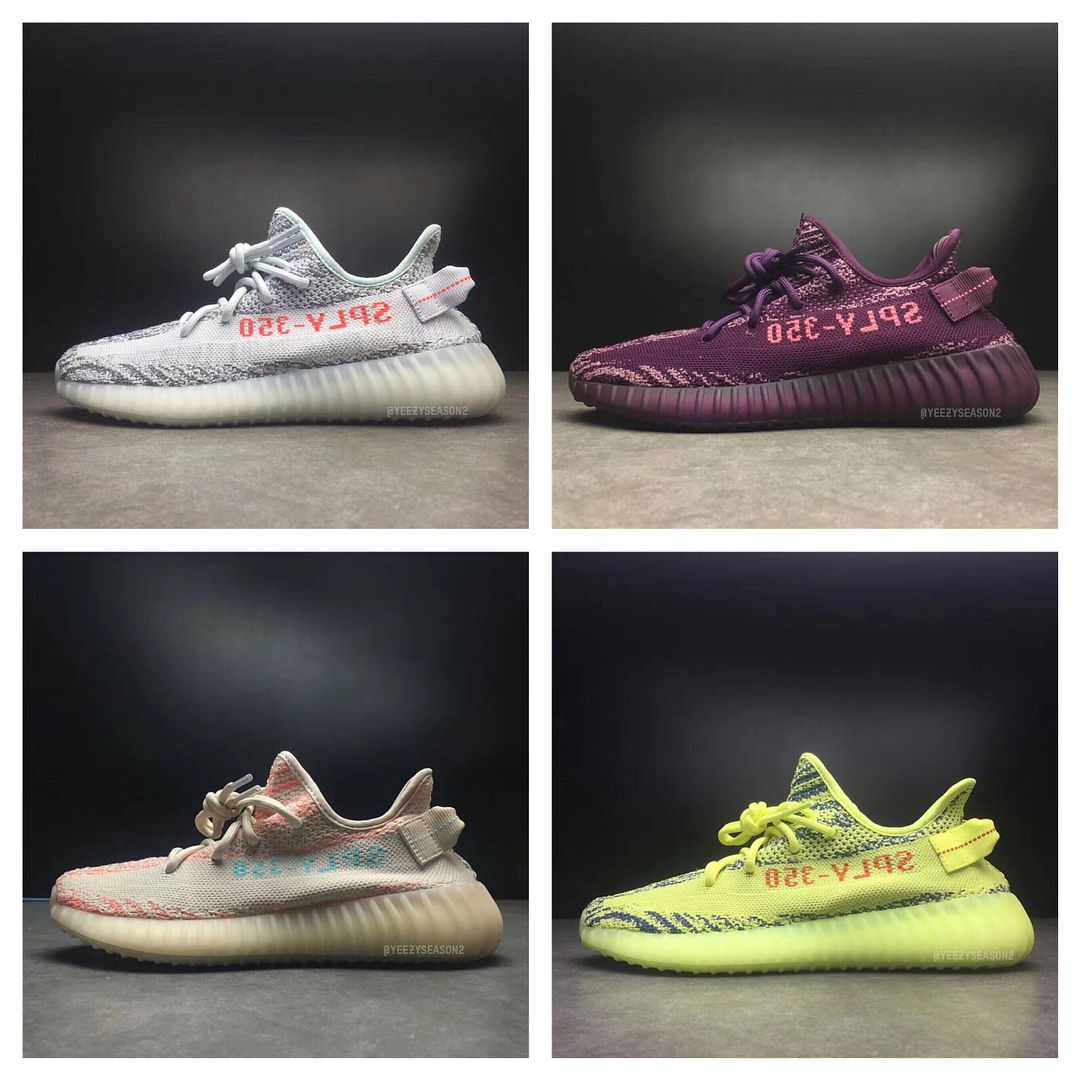 The four new the YEEZY 350 V2 coming this autumn