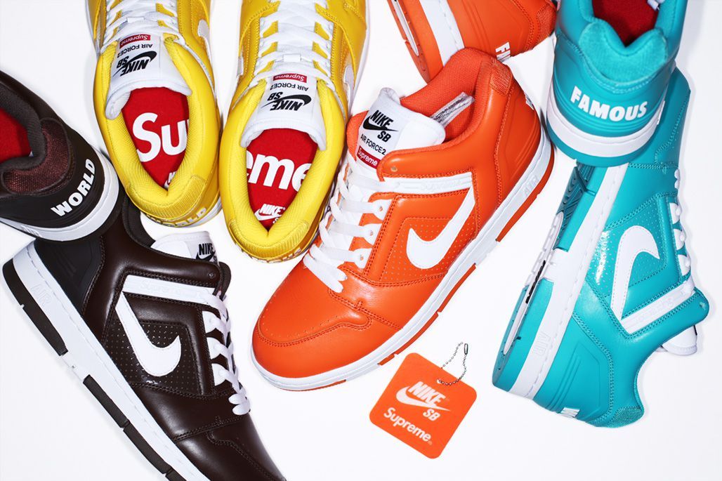 NIKE × Supreme SB AIR FORCE 2 　US13　室内履き Supreme x Nike SB Air Force 2 - nss magazine