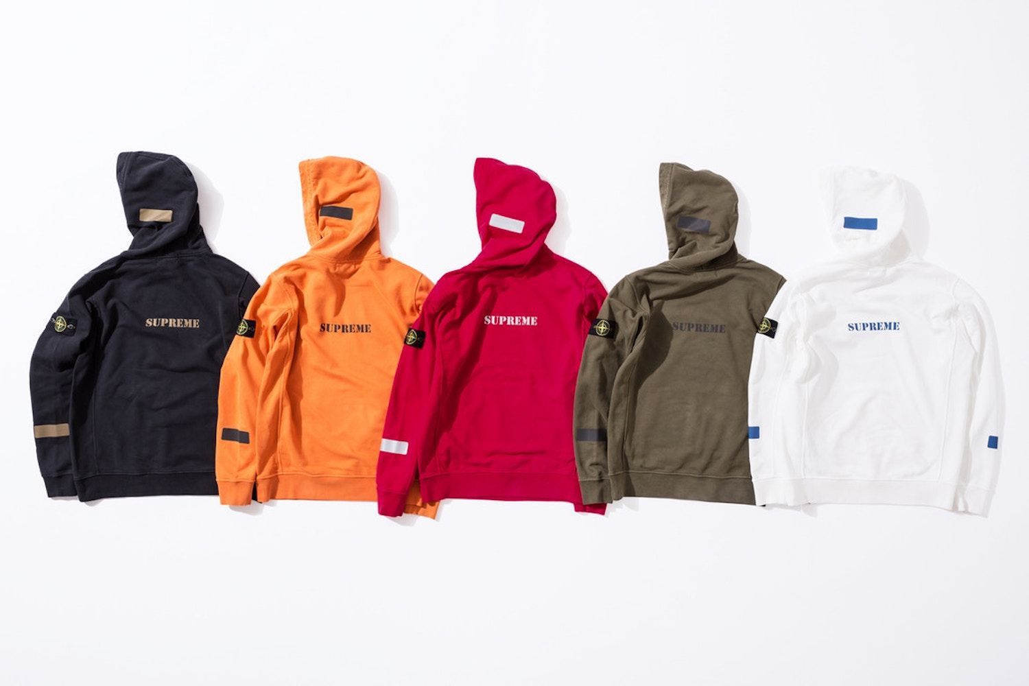 Supreme/Stone Island Hooded Sweatshirt about $ 320
