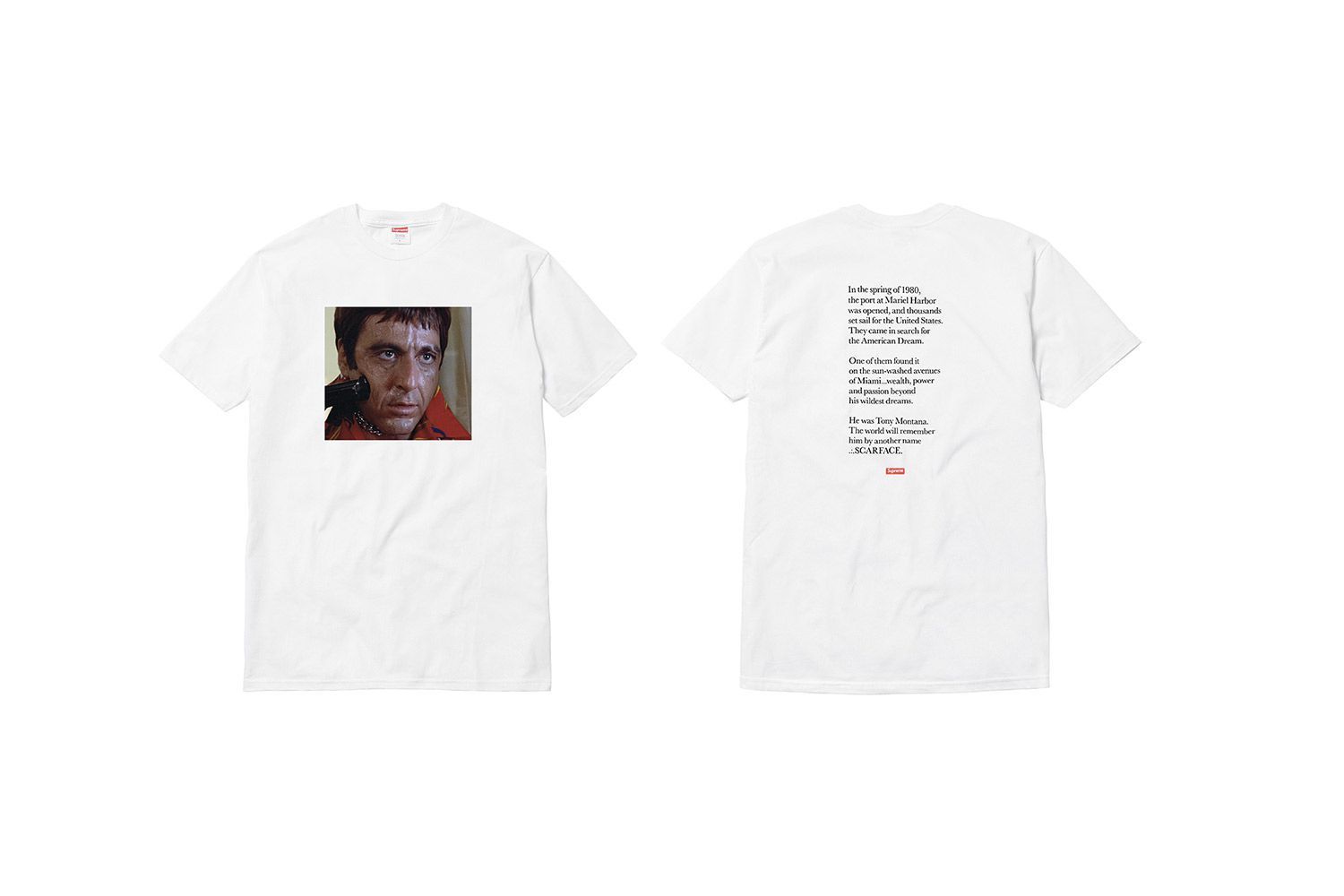 トップス Supreme 17aw Scarface Blimp Tee white S Supreme New York Scarface The World Is Yours Blimp Tee Shirt