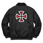 Sherpa Fleece Collar Bomber Jacket