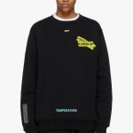 Off white firetape on sale sweatshirt