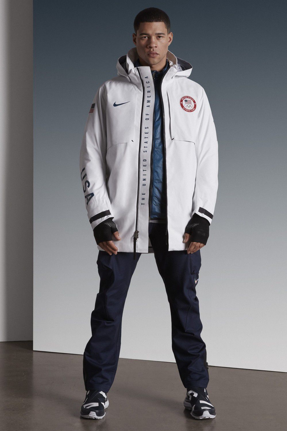 ウォーキング・ランニングウェア Nike Pro Elite USA Medal Stand Jacket Nike Team USA Tokyo 2020 Medal Stand Jacket Olympic Mens