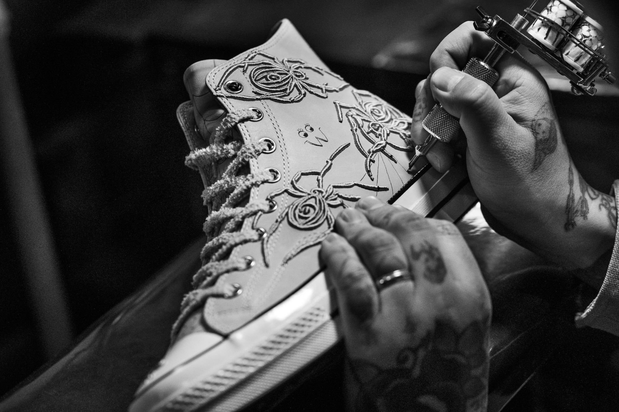 Converse collaborates with tattoo Woo for a Chuck Taylor 70