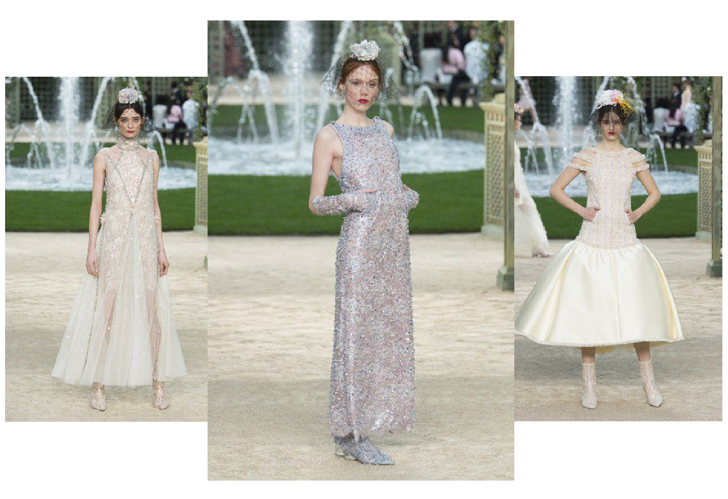 The flower garden of Chanel SS18 Haute Couture collection