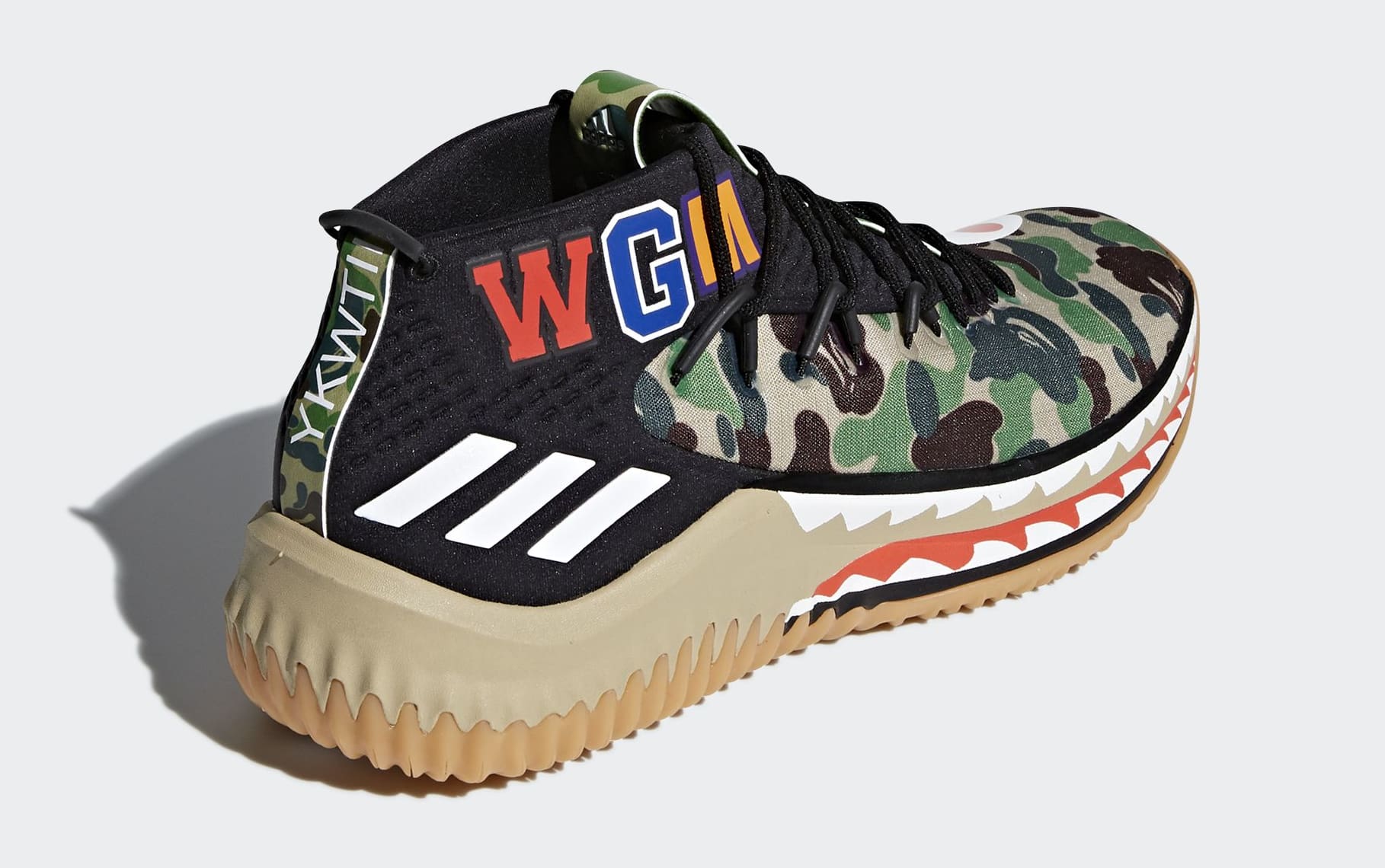 美品 ABATHINGAPE ADIDAS DAME 4 BAPE 25cm adidas A Bathing Ape x Dame 4 Green Camo for Sale