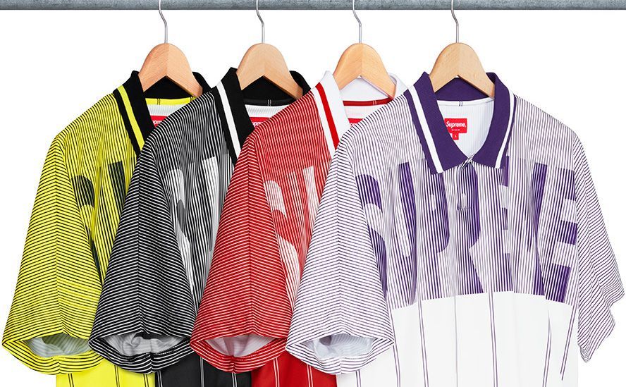 In Supreme SS18 collection there also are a football shirt