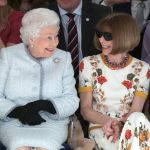 Queen Elizabeth at London Fashion Week Surprise appearance in the front row by Richard Quinn