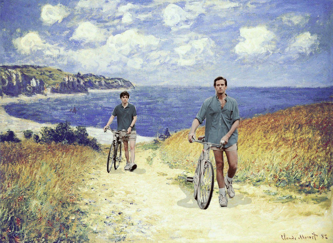 Timothée Chalamet — Elio & Oliver in Claude Monet paintings (x)