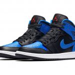 A splattered version of the Nike Air Jordan Retro 1 Royal An artistic touch on a classic silhouette!