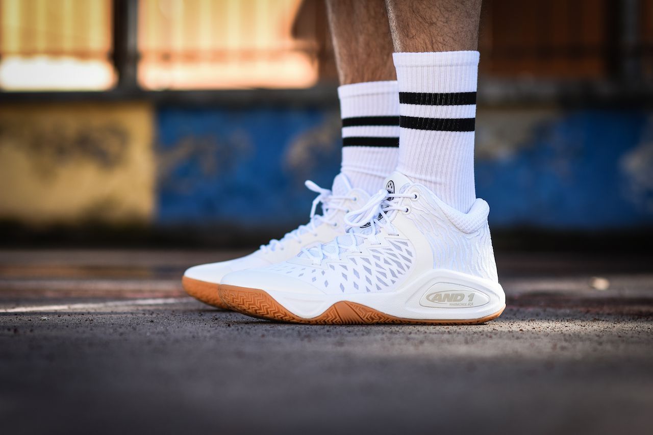 The And1 Attack Mid available exclusively at Double Clutch