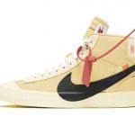 Spot two new colors of Nike Blazer x Off White A black color and a vanilla color for the Nike Blazer
