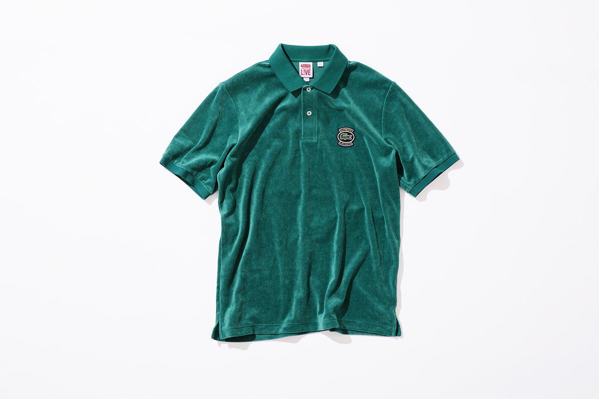 Supreme Lacoste Velour Polo ラコステ ベロアシャツ シュプリーム