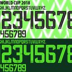 Fff world cup store 2018 adidas font