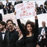 Al Festival di Cannes 2018 manifestazioni di solidarietà per la Palestina Stop the Attack on Gaza