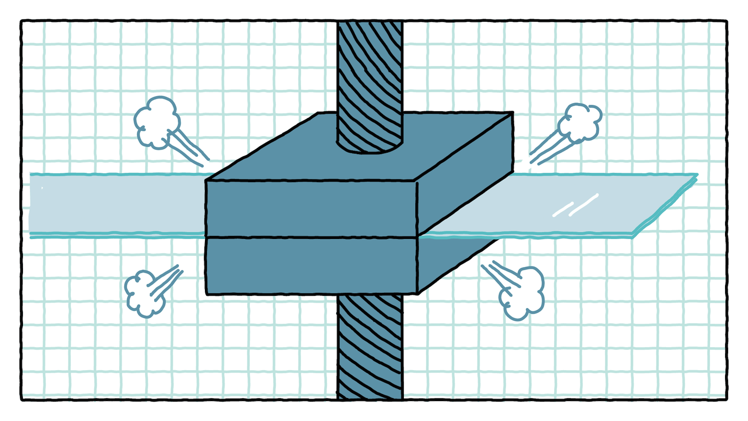 Il processo continua pressando il TPU per creare degli stampi.