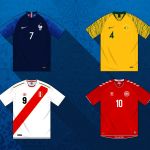 Illustrated guide to Russia 2018 jerseys - Group C France, Australia, Perù and Denmark