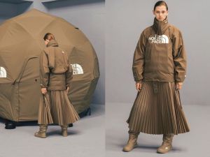 THE NORTH FACE×HYKE Tec Shell Skirt THE NORTH FACE Quilted Volume shell midi skirt | NET-A-PORTER