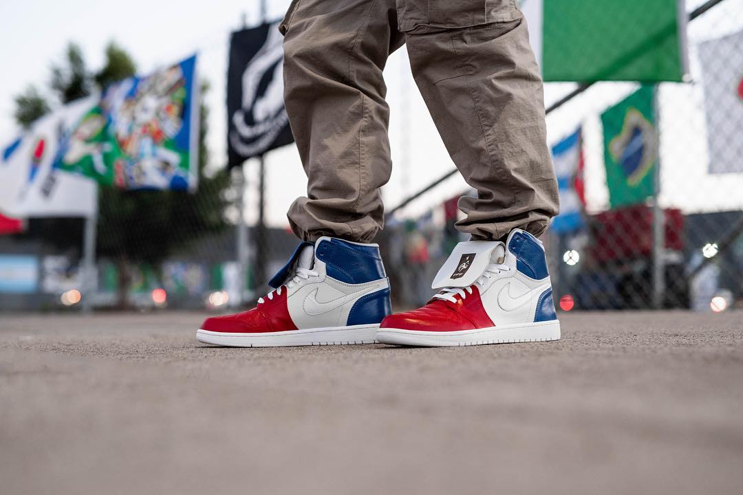 The Shoe Surgeon celebrates France's victory with custom Air Jordan 1