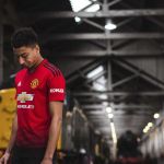 Here's the new Manchester United 2018/19 home jersey Red mixed with (too much) black in the new Man United's shirt, inspired to the old one from 140 years ago