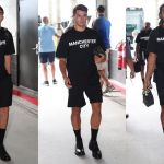 Manchester City summer outfit by DSQUARED² For the pre-season tournée in the US, the Citizens showed a very particular look