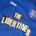 The Libertines will be jersey sponsor for a Non-League club Amateur club called Margate FC will wear an absolutely original jersey on suburban grounds