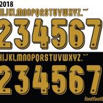 Beautiful Football Fonts 2018-19