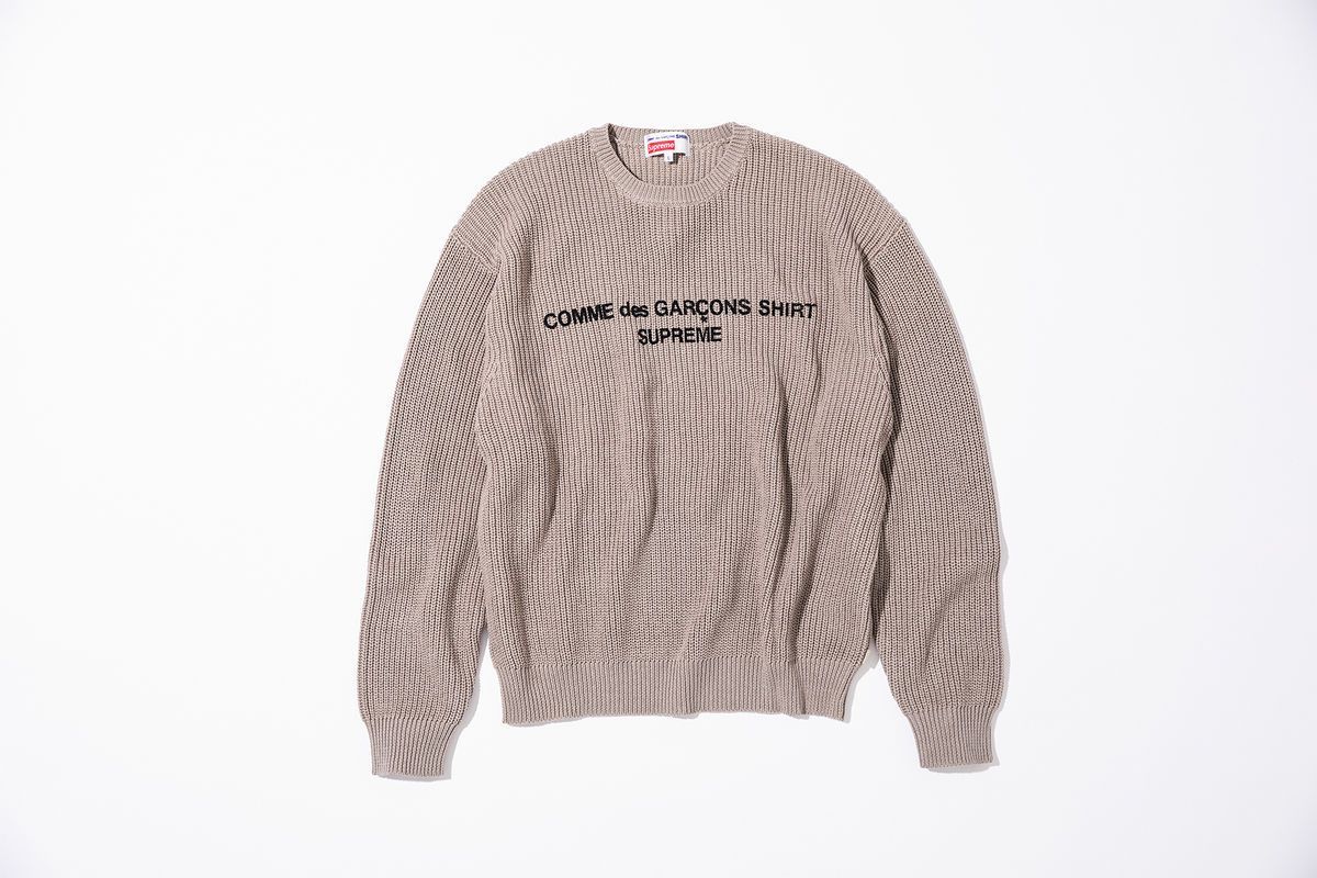 Supreme comme des garcons shirt スウェット The new collaboration Supreme x COMME des GARÇONS SHIRT