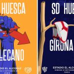 Le locandine prepartita dell'Huesca Un motivo in più per ricordarci del club appena promosso in Liga