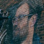 Un murales per Jurgen Klopp, a Liverpool Nel Baltic Triangle, cuore della città inglese