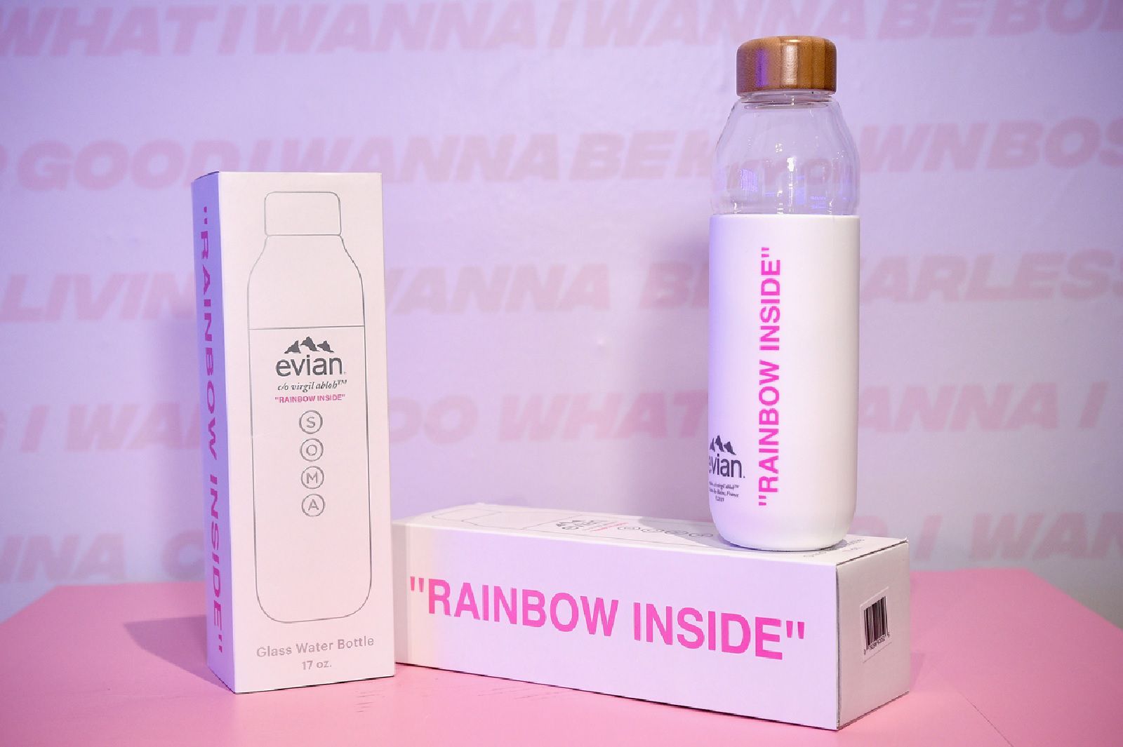 Evian Pop-Up for Limited-Edition Bottle by Virgil Abloh