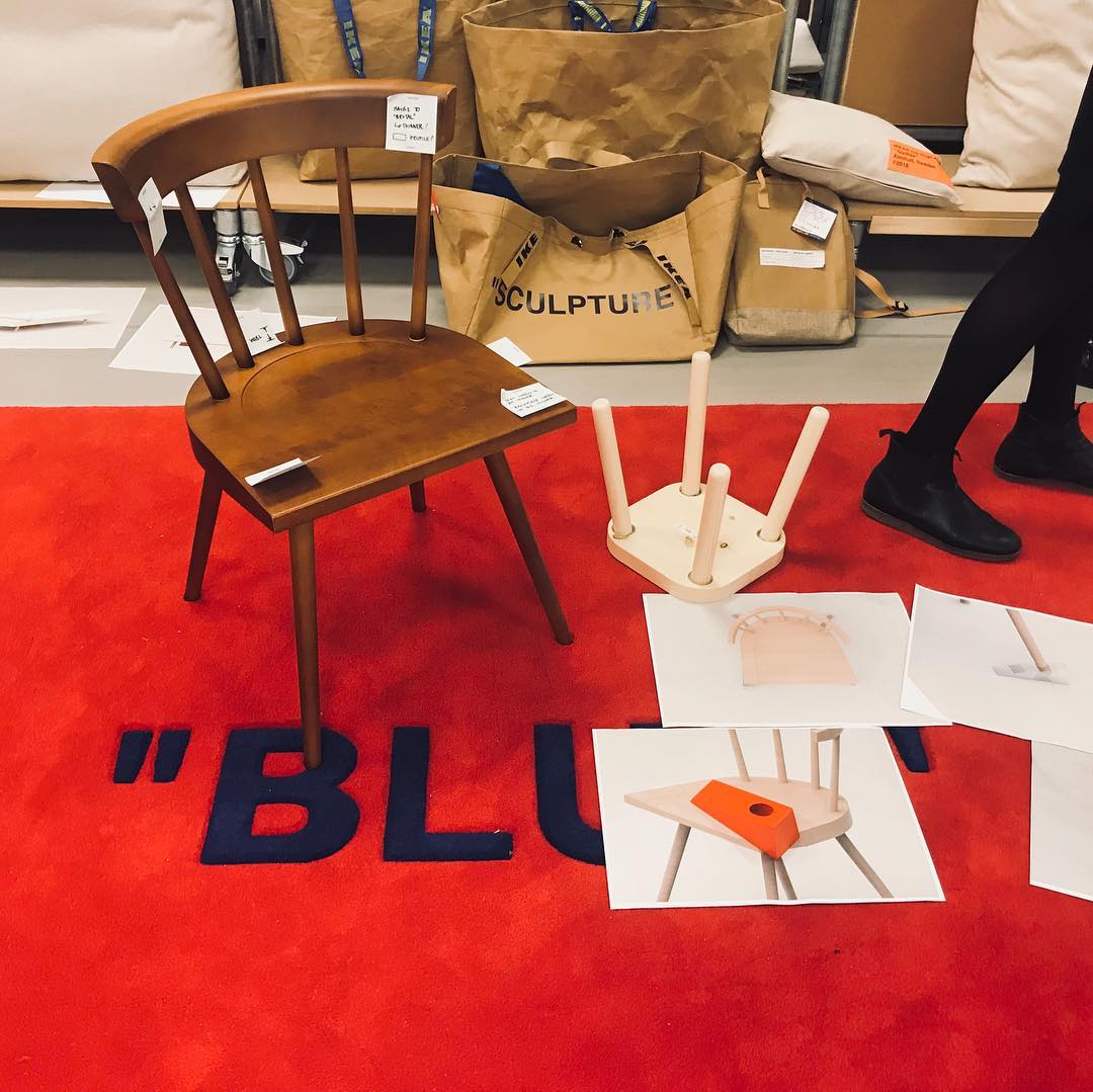 off white ikea chair